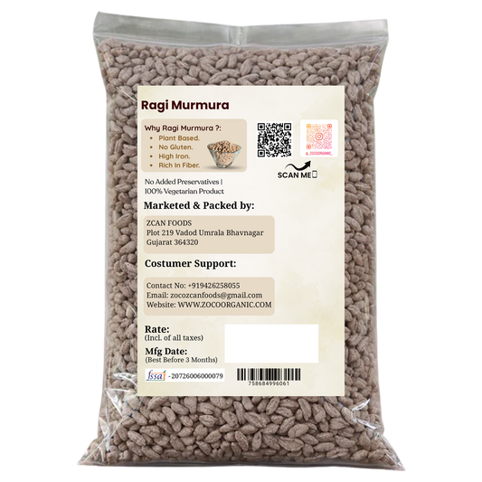 Ragi Murmura | Healthy Roasted Finger Millet Puffs