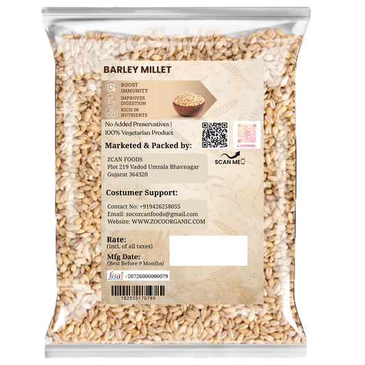 Organic Barley Millet | High Fiber Nutritious Grain