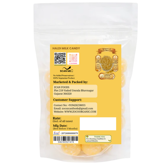 Haldi Milk Candy | Turmeric Milk Flavored Candy