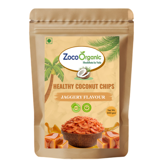 Healthy Coconut Chips – Jaggery Flavour
