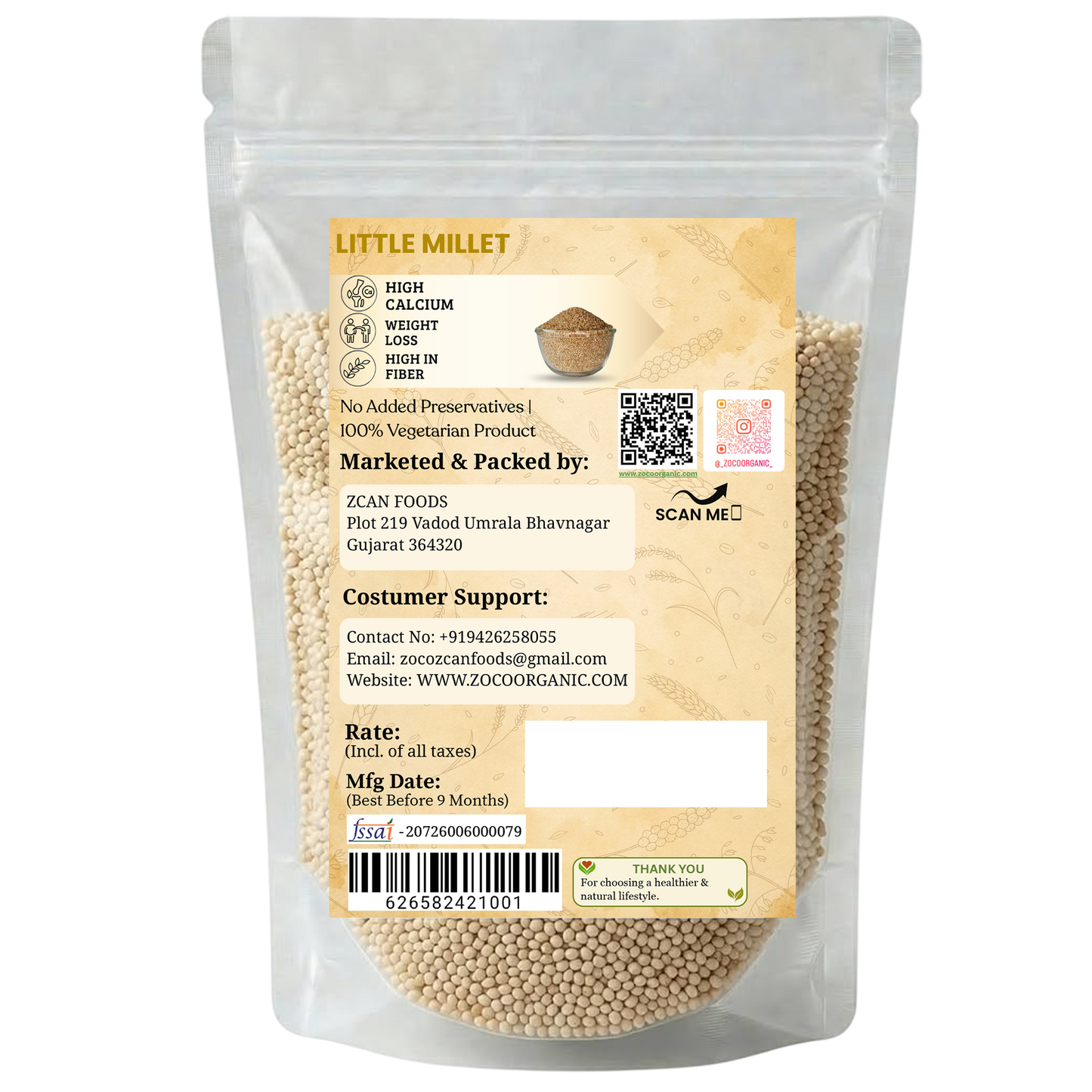 Little Millet | Unpoliced Natural Millet