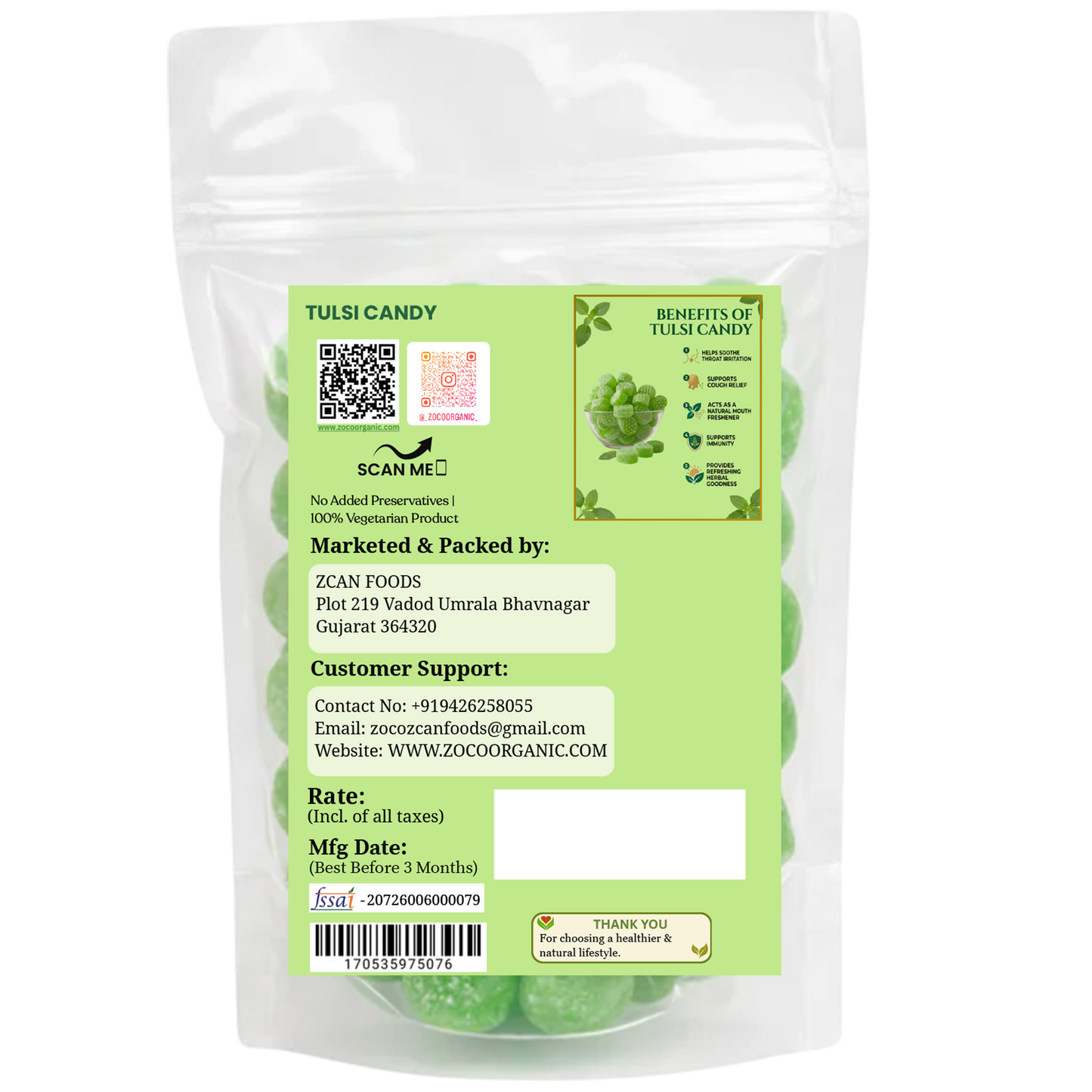 Tulsi Candy | Herbal Immunity Support Candy