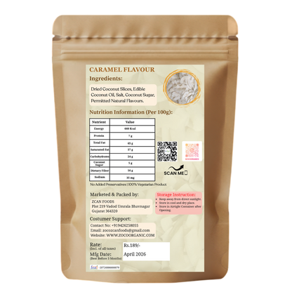 Healthy Coconut Chips – Caramel Flavour