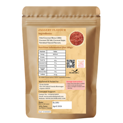 Healthy Coconut Chips – Jaggery Flavour
