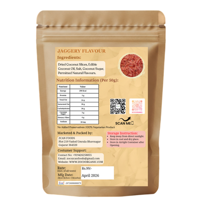 Healthy Coconut Chips – Jaggery Flavour