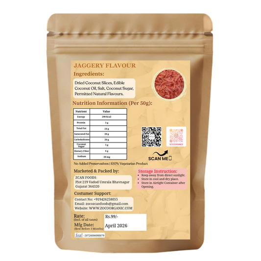 Healthy Coconut Chips – Jaggery Flavour