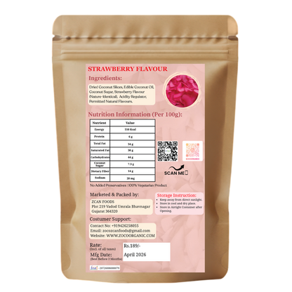 Healthy Coconut Chips – Strawberry Flavour