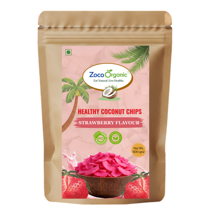 Healthy Coconut Chips – Strawberry Flavour