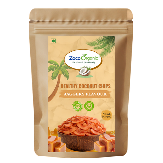 Healthy Coconut Chips – Jaggery Flavour