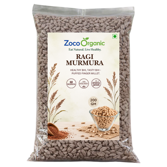 Ragi Murmura | Healthy Roasted Finger Millet Puffs