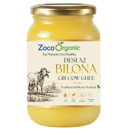 ZocoOrganic A2 Bilona Gir Cow Ghee