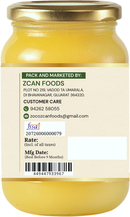 ZocoOrganic A2 Bilona Gir Cow Ghee