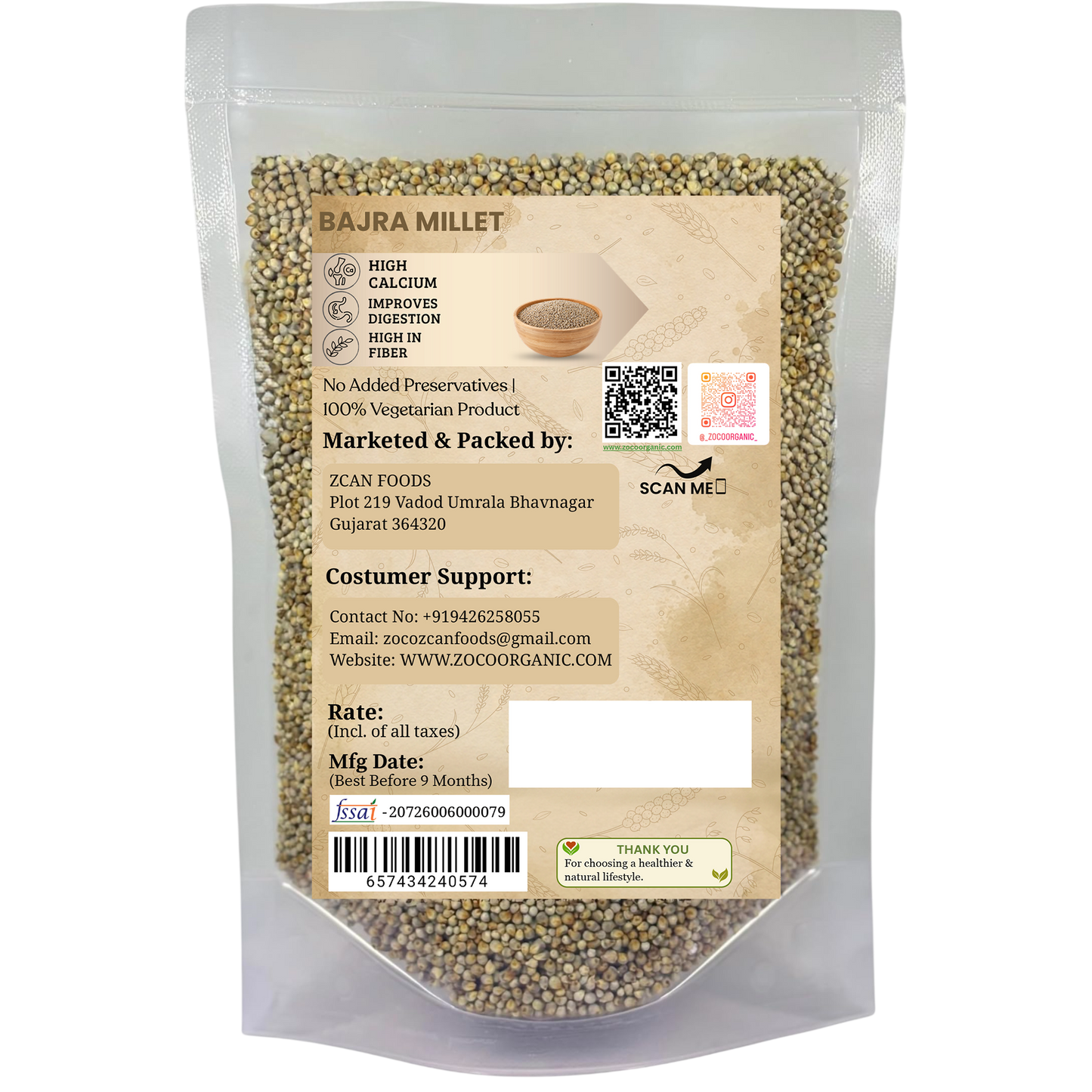 Bajra Millet | Premium Pearl Millet