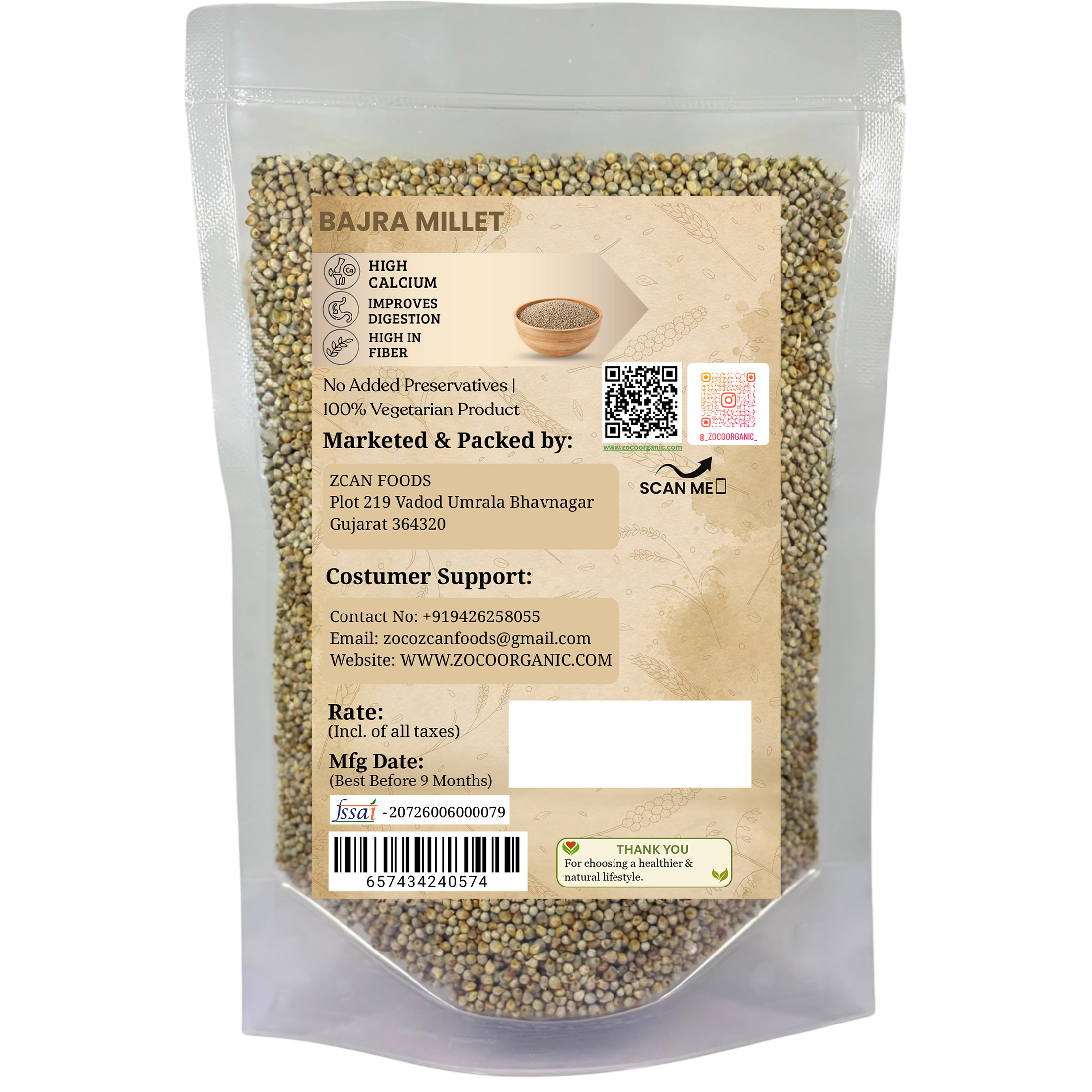Bajra Millet | Premium Pearl Millet