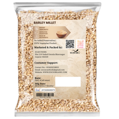 Organic Barley Millet | High Fiber Nutritious Grain