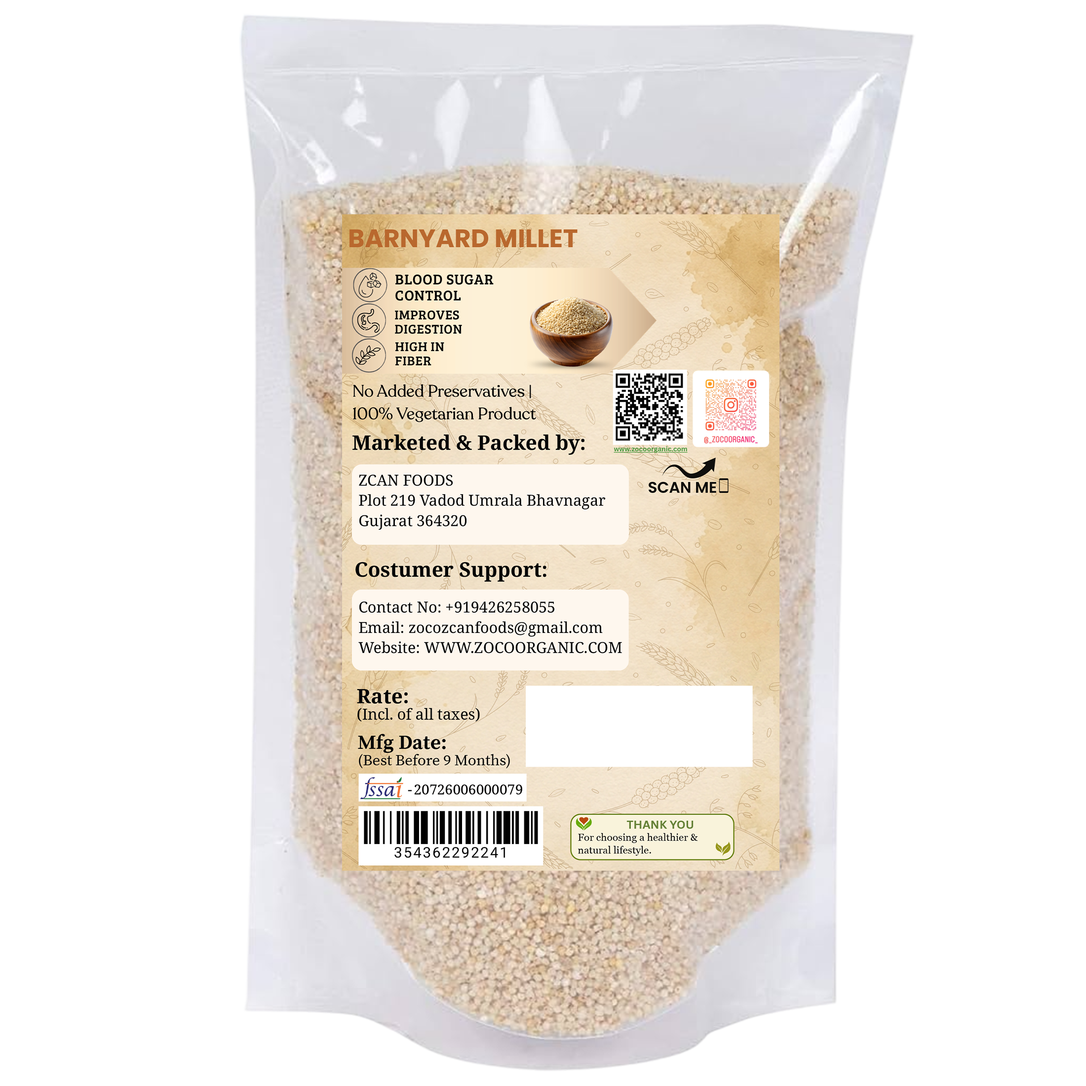 Barnyard Millets– Healthy Gluten-Free Superfood