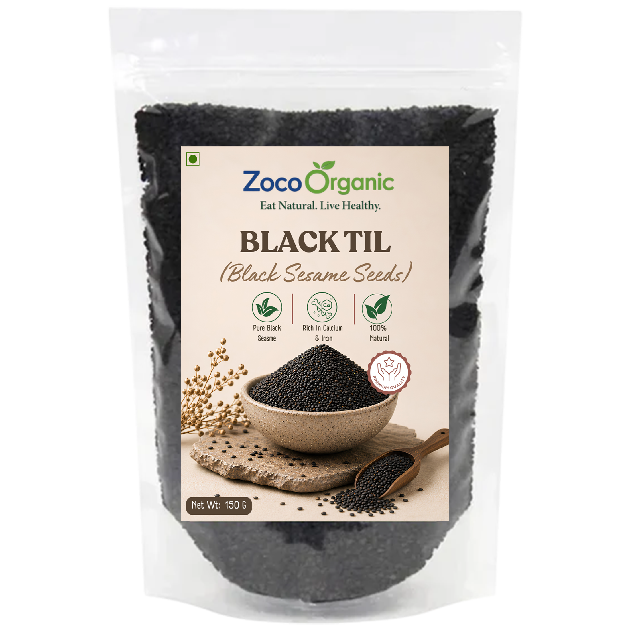 Pure Black Sesame Seeds (Black Til) | Mineral-Rich Superfood Seeds