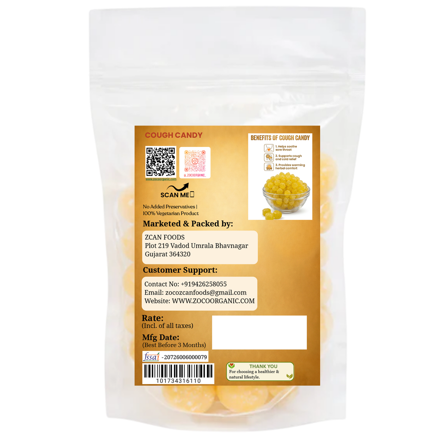 Cough Candy| Herbal Refreshing Candy