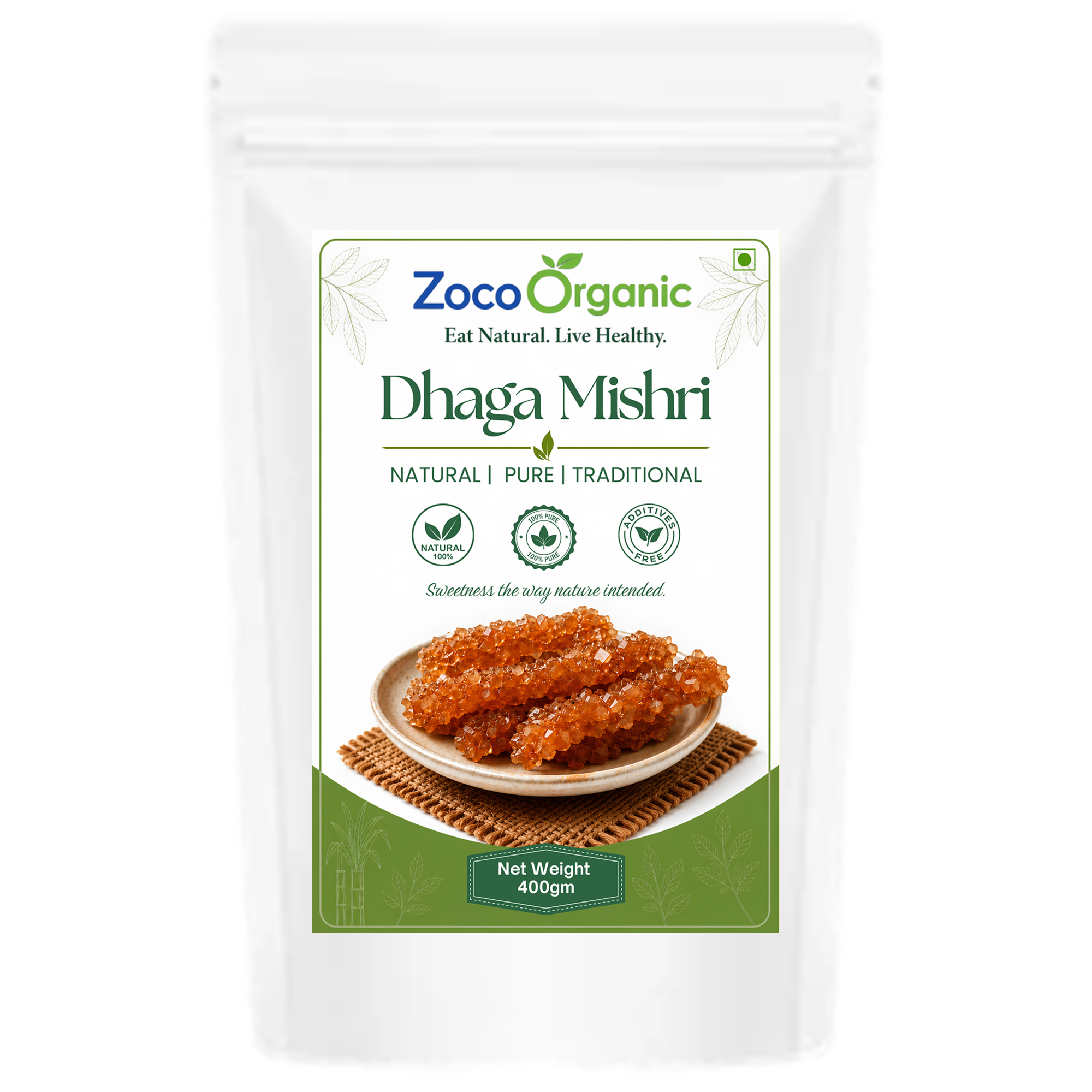 Natural Dhaga Mishri Crystals – Chemical Free Sweetener