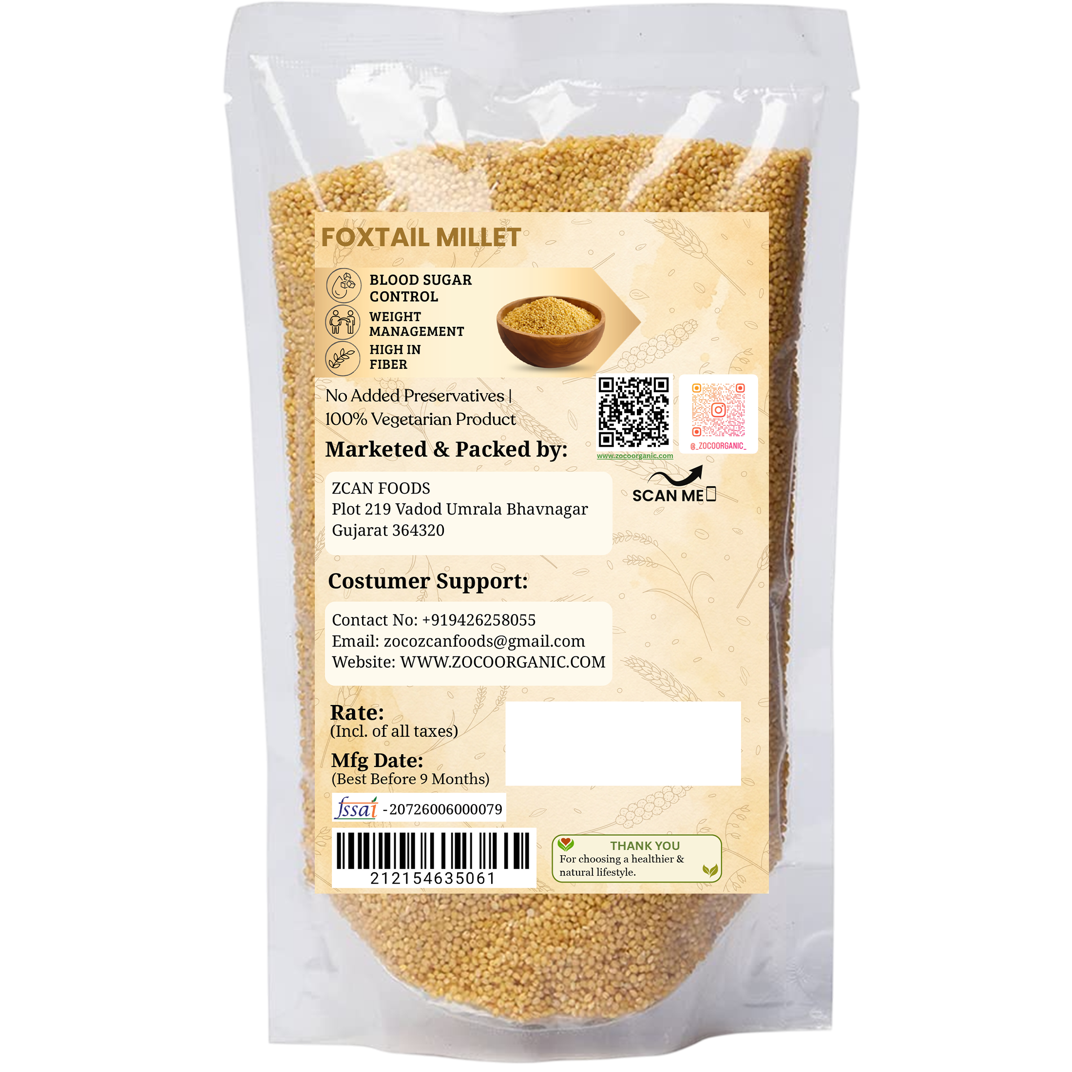 Foxtail Millet (Kangni)