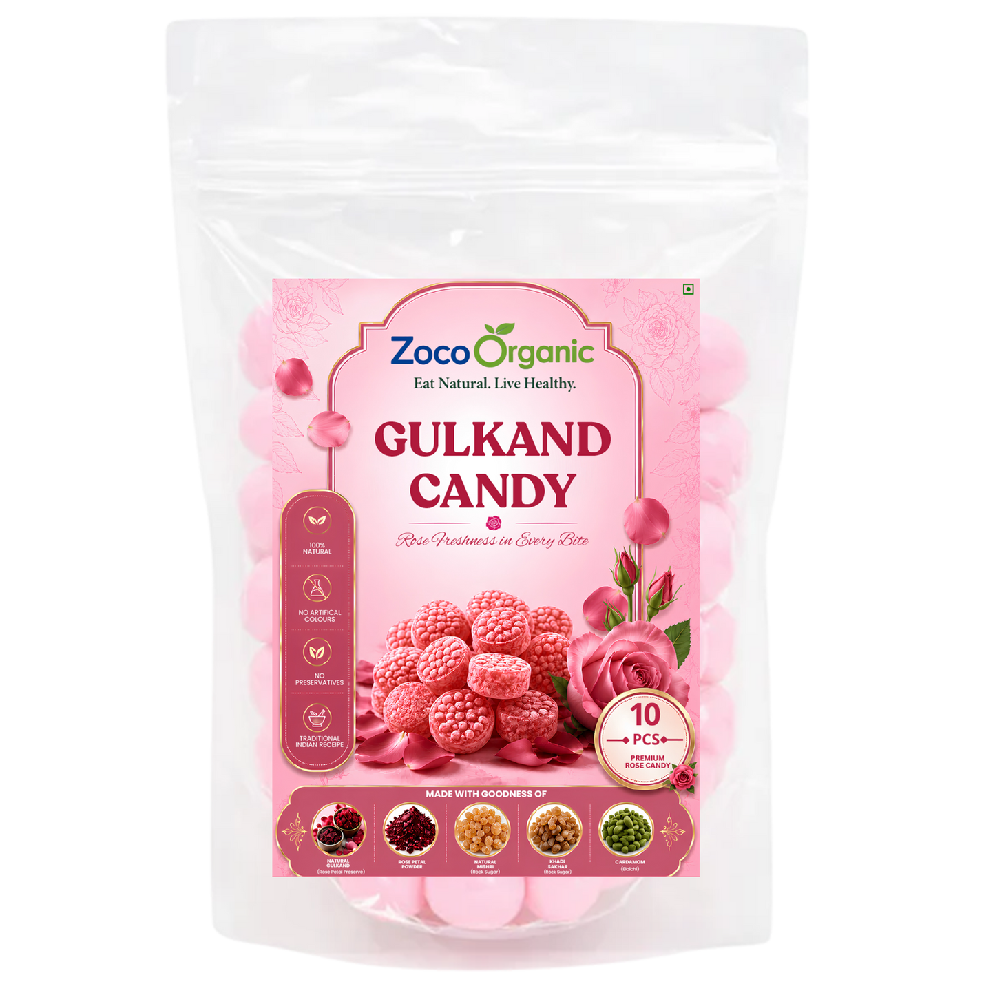 Gulkand Candy | Rose Petal Delight Candy