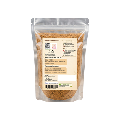 Organic Jaggery Powder | Natural Sweetener | Unrefined Organic Gur