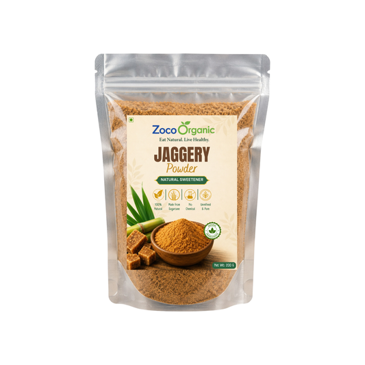 Organic Jaggery Powder | Natural Sweetener | Unrefined Organic Gur