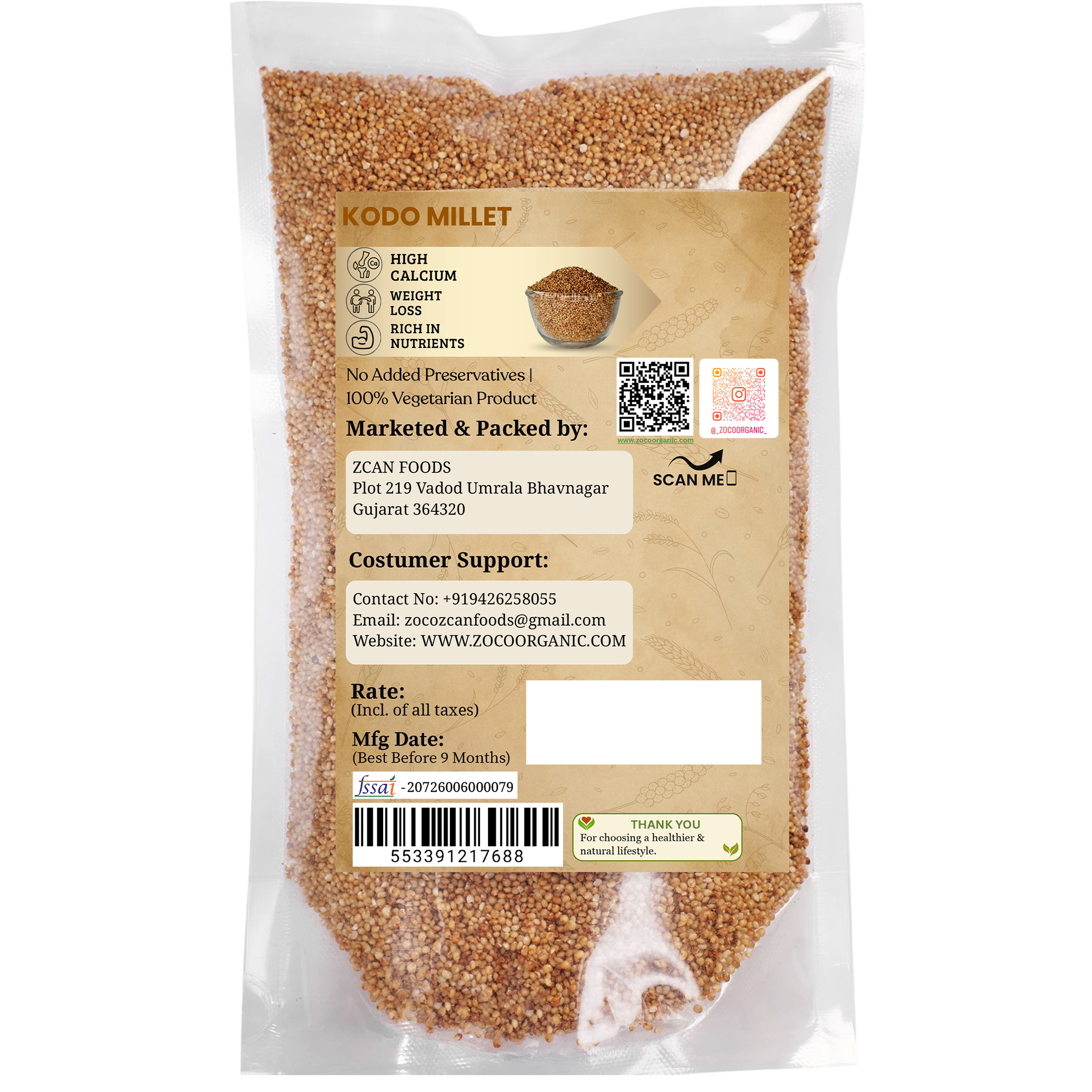 Kodo Millet | Premium Natural Millet