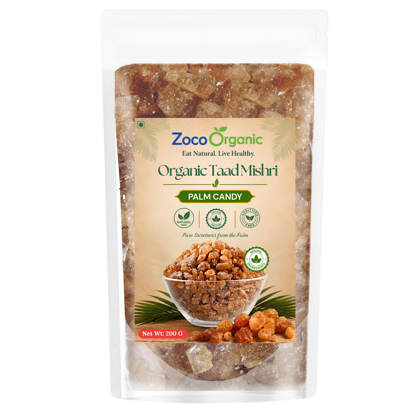 Palm Candy | Natural Palm Sugar Candy (Taad Mishri) 200g