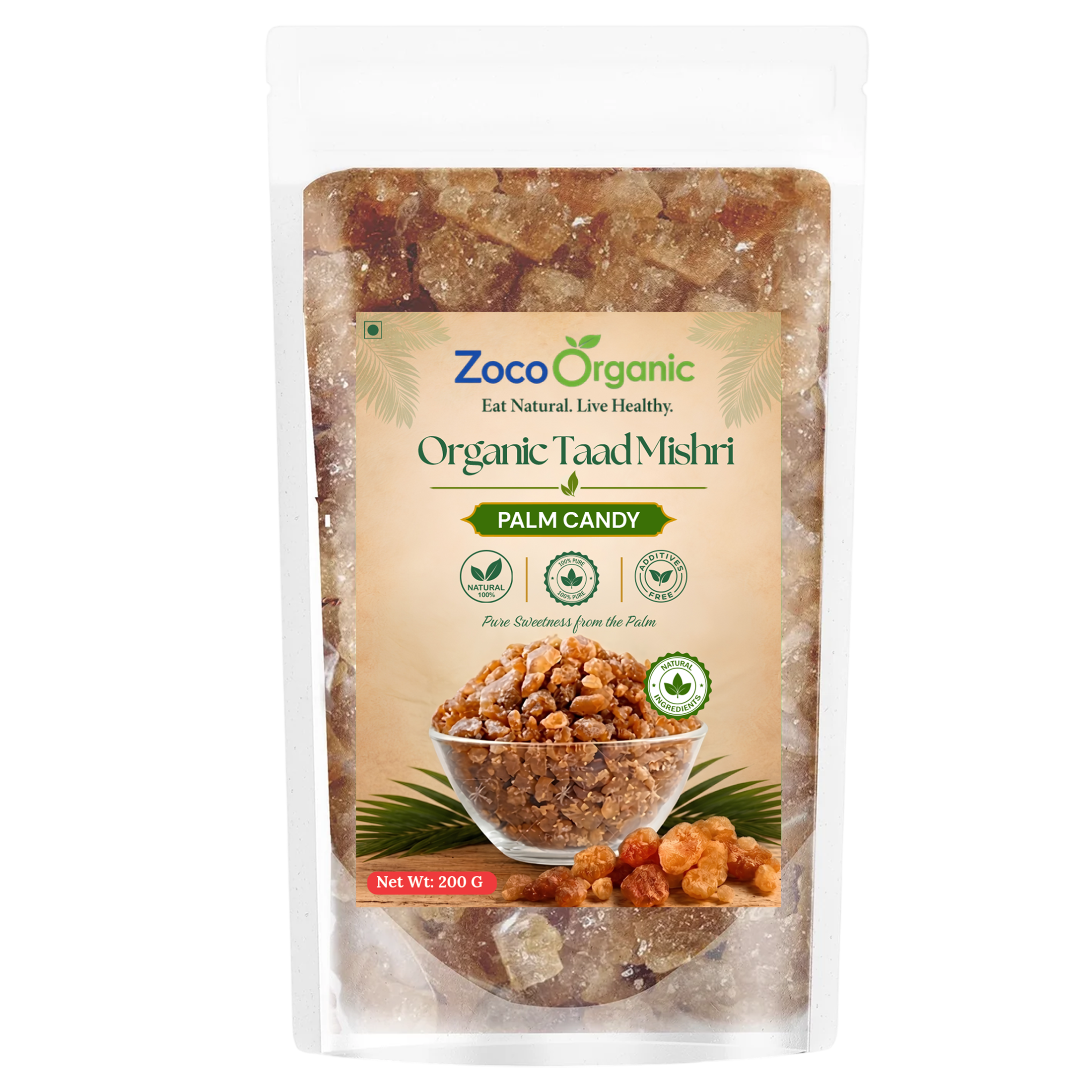 Palm Candy | Natural Palm Sugar Candy (Taad Mishri) 200g