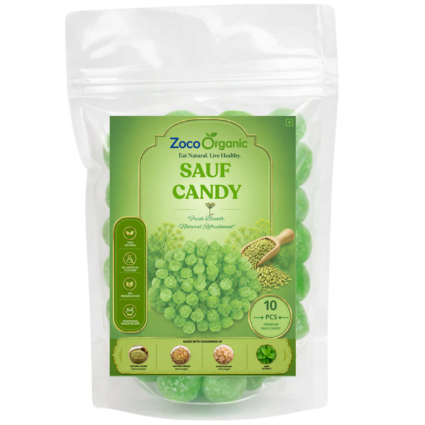 Saunf Candy | Refreshing Fennel Candy