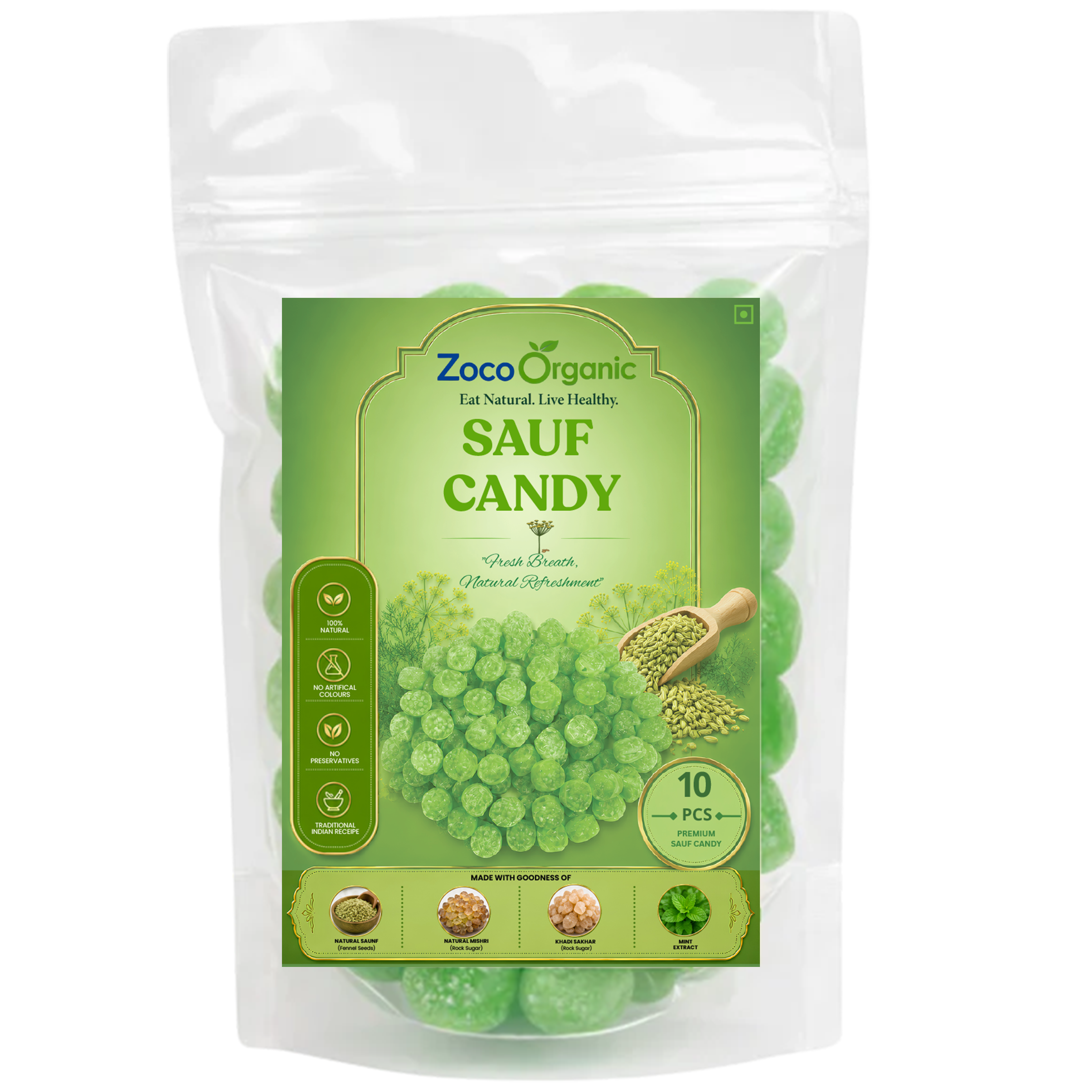 Saunf Candy | Refreshing Fennel Candy