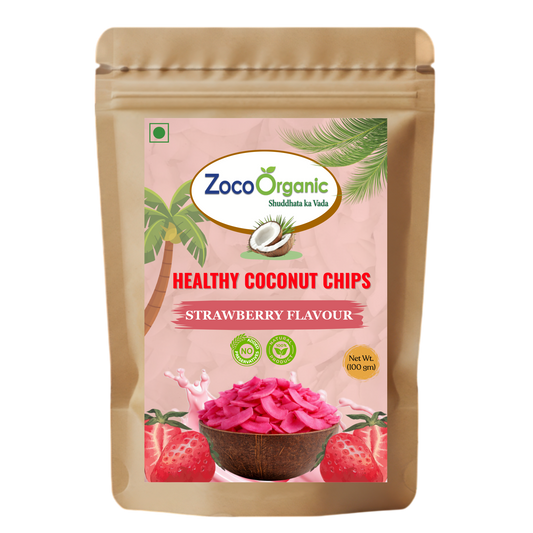 Healthy Coconut Chips – Strawberry Flavour