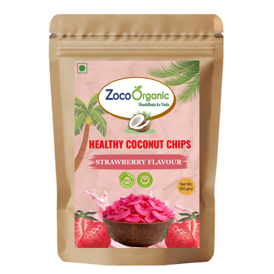 Healthy Coconut Chips – Strawberry Flavour
