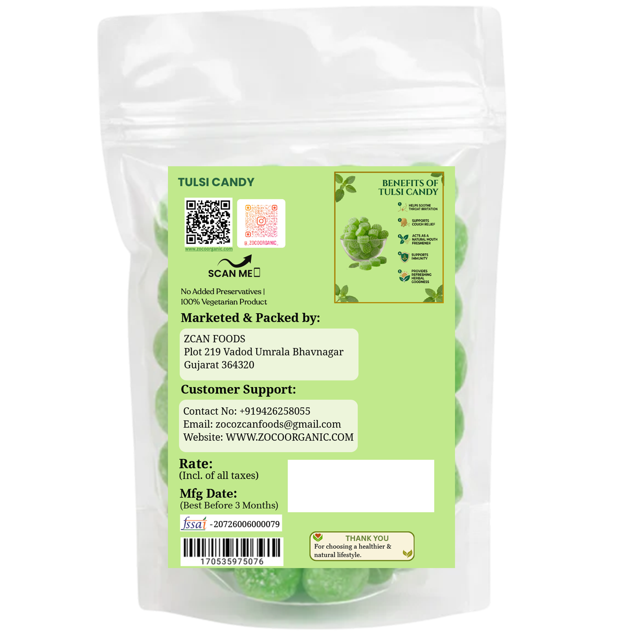 Tulsi Candy | Herbal Immunity Support Candy